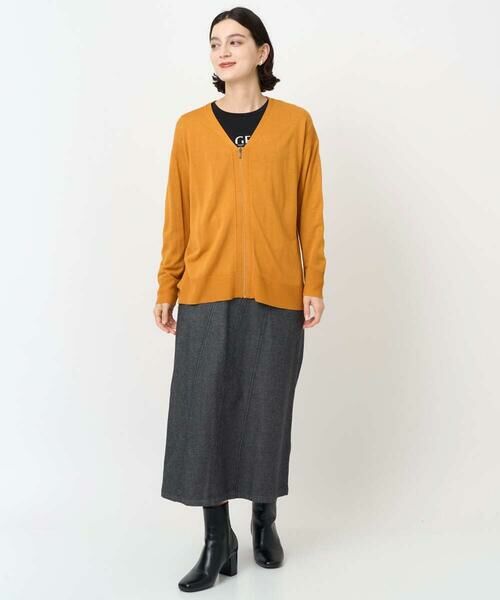 Maison de CINQ / メゾン ドゥ サンク ロング・マキシ丈スカート | [セットアップ対応]セミタイトブラックデニムスカート | 詳細17