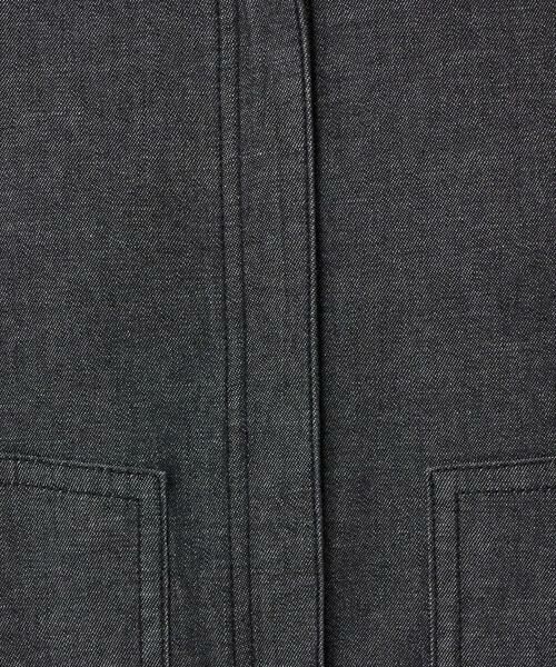 Maison de CINQ / メゾン ドゥ サンク セットアップ | [セットアップ対応]ノーカラーブラックデニムブルゾン | 詳細11