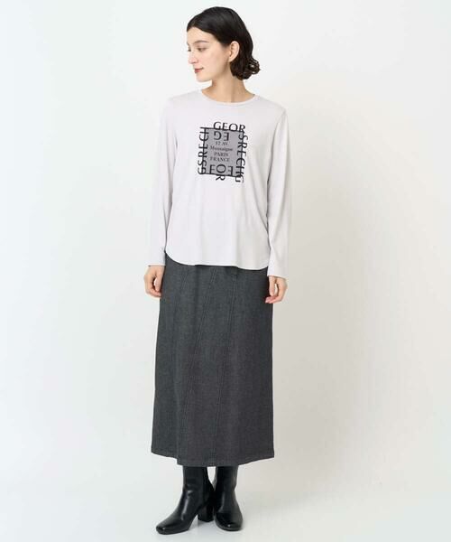 Maison de CINQ / メゾン ドゥ サンク カットソー | ベア天竺ロゴプルオーバー | 詳細11