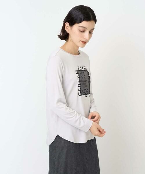 Maison de CINQ / メゾン ドゥ サンク カットソー | ベア天竺ロゴプルオーバー | 詳細2