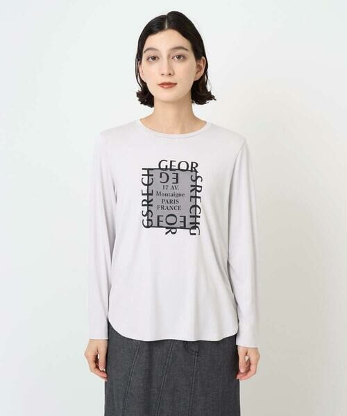 Maison de CINQ / メゾン ドゥ サンク カットソー | ベア天竺ロゴプルオーバー | 詳細3