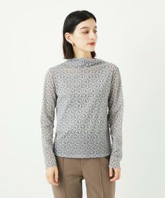 Maison de CINQ / メゾン ドゥ サンク カットソー | [日本製]シアーボトルネックロゴカットソー