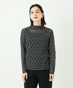 Maison de CINQ / メゾン ドゥ サンク カットソー | [日本製]シアーボトルネックロゴカットソー