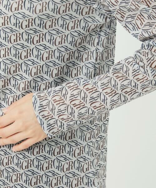 Maison de CINQ / メゾン ドゥ サンク カットソー | [日本製]シアーボトルネックロゴカットソー | 詳細11