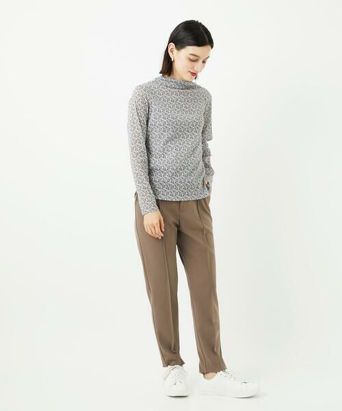 Maison de CINQ / メゾン ドゥ サンク カットソー | [日本製]シアーボトルネックロゴカットソー | 詳細25