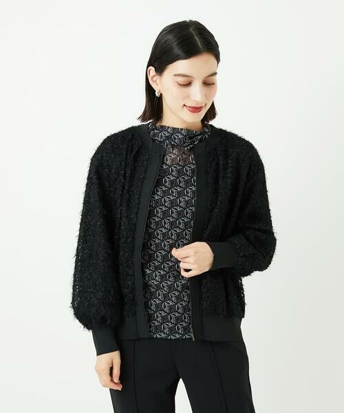 Maison de CINQ / メゾン ドゥ サンク カットソー | [日本製]シアーボトルネックロゴカットソー | 詳細3