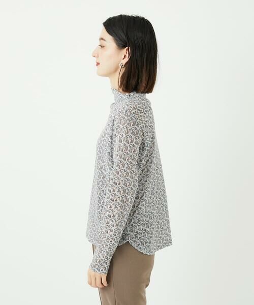 Maison de CINQ / メゾン ドゥ サンク カットソー | [日本製]シアーボトルネックロゴカットソー | 詳細8