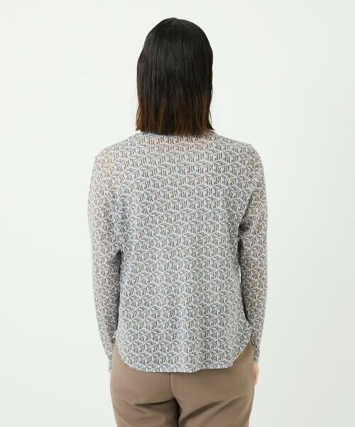 Maison de CINQ / メゾン ドゥ サンク カットソー | [日本製]シアーボトルネックロゴカットソー | 詳細9