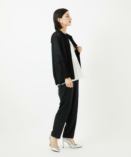 Maison de CINQ / メゾン ドゥ サンク カットソー | レーヨンプリーツ切替ペプラムカットソー | 詳細16