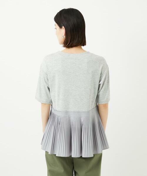 Maison de CINQ / メゾン ドゥ サンク カットソー | レーヨンプリーツ切替ペプラムカットソー | 詳細6