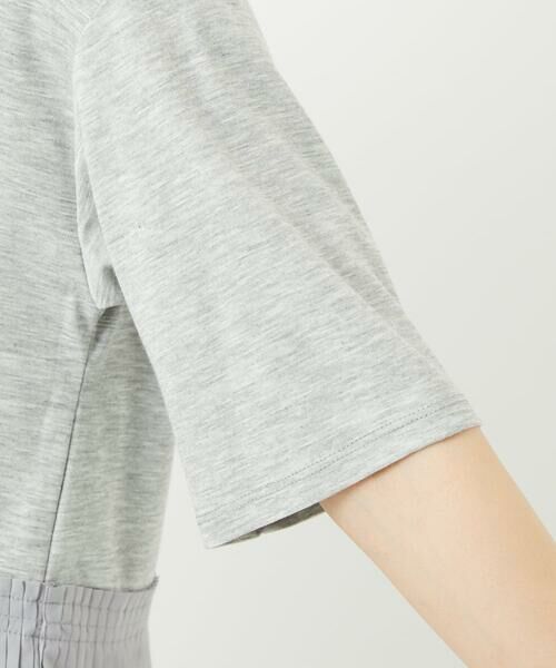 Maison de CINQ / メゾン ドゥ サンク カットソー | レーヨンプリーツ切替ペプラムカットソー | 詳細8