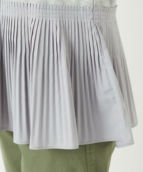 Maison de CINQ / メゾン ドゥ サンク カットソー | レーヨンプリーツ切替ペプラムカットソー | 詳細9