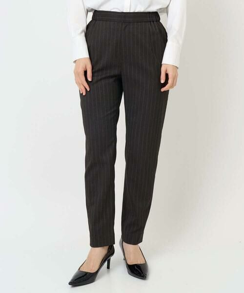 Maison de CINQ / メゾン ドゥ サンク その他パンツ | [日本製]ストライプテーパードパンツ | 詳細1