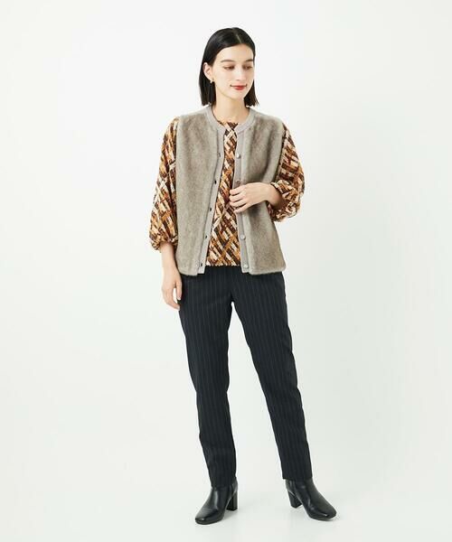 Maison de CINQ / メゾン ドゥ サンク その他パンツ | [日本製]ストライプテーパードパンツ | 詳細16