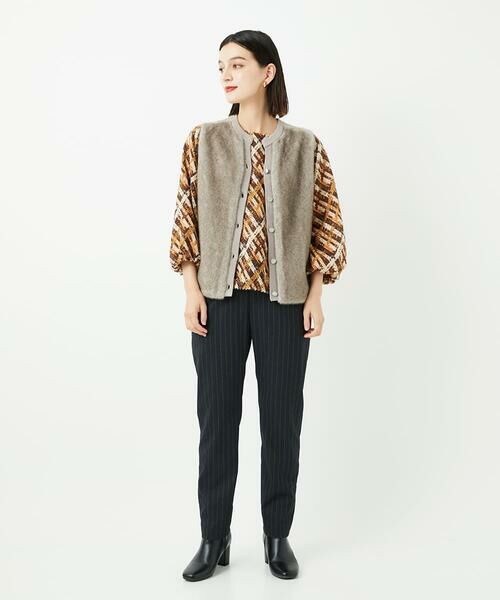 Maison de CINQ / メゾン ドゥ サンク その他パンツ | [日本製]ストライプテーパードパンツ | 詳細17