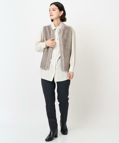 Maison de CINQ / メゾン ドゥ サンク その他パンツ | [日本製]ストライプテーパードパンツ | 詳細26