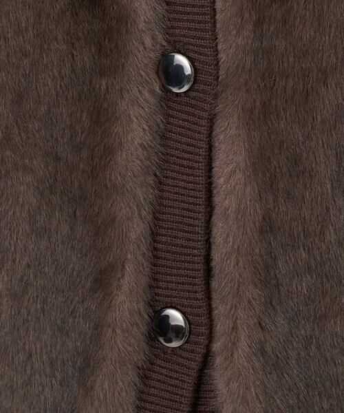 Maison de CINQ / メゾン ドゥ サンク ベスト | フェイクファーニットベスト | 詳細13