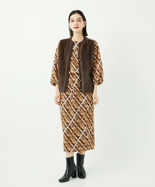 Maison de CINQ / メゾン ドゥ サンク ベスト | フェイクファーニットベスト | 詳細14