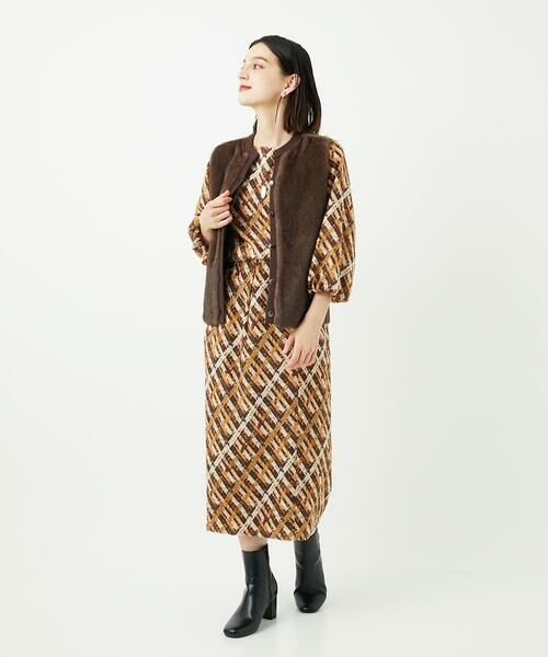 Maison de CINQ / メゾン ドゥ サンク ベスト | フェイクファーニットベスト | 詳細15