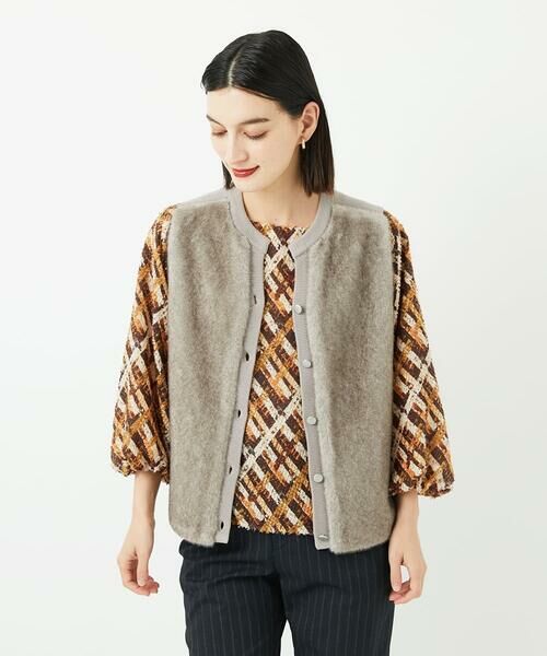 Maison de CINQ / メゾン ドゥ サンク ベスト | フェイクファーニットベスト | 詳細2