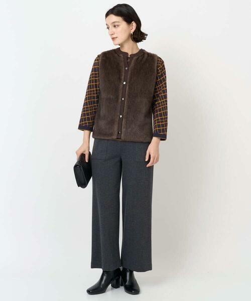 Maison de CINQ / メゾン ドゥ サンク ベスト | フェイクファーニットベスト | 詳細20