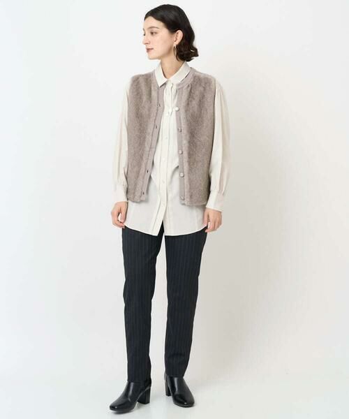 Maison de CINQ / メゾン ドゥ サンク ベスト | フェイクファーニットベスト | 詳細23