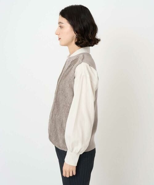 Maison de CINQ / メゾン ドゥ サンク ベスト | フェイクファーニットベスト | 詳細7