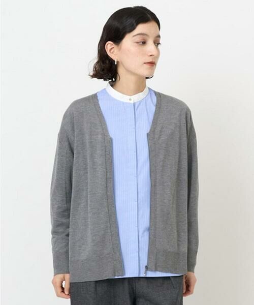 Maison de CINQ/メゾン ドゥ サンク リラックスカーディガン グレー S Maison de CINQ/メゾン ドゥ サンク リラックスカーディガン グレー S