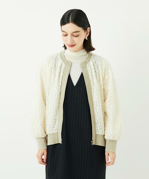 Maison de CINQ / メゾン ドゥ サンク その他アウター | フェザーチュールブルゾン | 詳細3