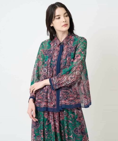 Maison de CINQ / メゾン ドゥ サンク シャツ・ブラウス | RATTIペイズリープリントブラウス | 詳細1