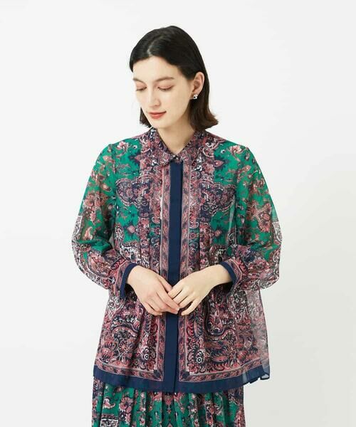 Maison de CINQ / メゾン ドゥ サンク シャツ・ブラウス | RATTIペイズリープリントブラウス | 詳細3