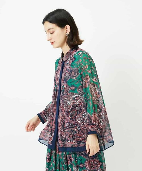 Maison de CINQ / メゾン ドゥ サンク シャツ・ブラウス | RATTIペイズリープリントブラウス | 詳細4