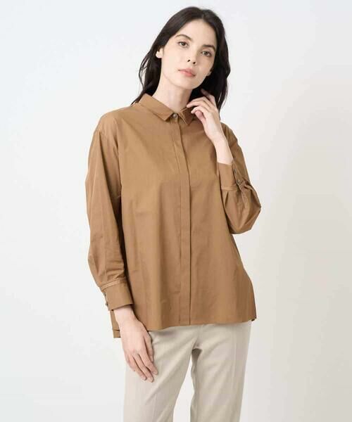 Maison de CINQ / メゾン ドゥ サンク シャツ・ブラウス | 長袖タフタブラウス | 詳細1