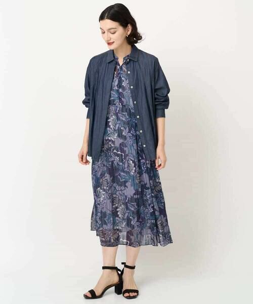 Maison de CINQ / メゾン ドゥ サンク ロング・マキシ丈ワンピース | モダン更紗プリントワンピース | 詳細15