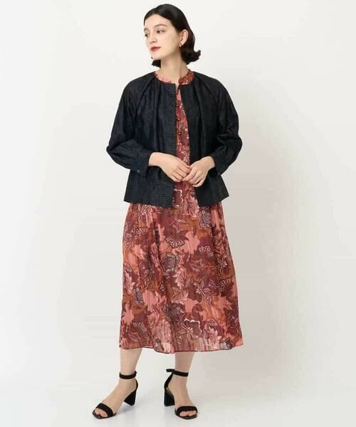 Maison de CINQ / メゾン ドゥ サンク ロング・マキシ丈ワンピース | モダン更紗プリントワンピース | 詳細17