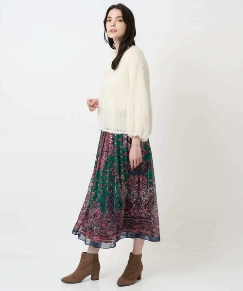 Maison de CINQ / メゾン ドゥ サンク ロング・マキシ丈スカート | [セットアップ対応]RATTIペイズリープリントスカート | 詳細11