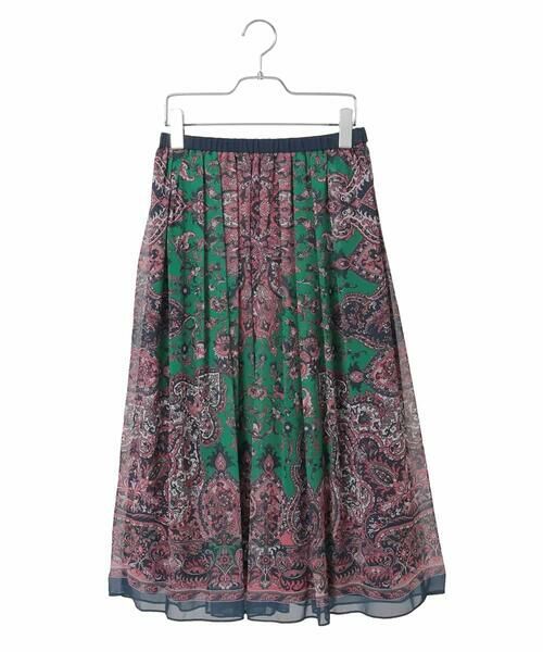 Maison de CINQ / メゾン ドゥ サンク ロング・マキシ丈スカート | [セットアップ対応]RATTIペイズリープリントスカート | 詳細12