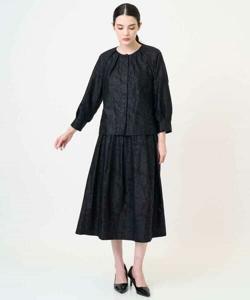 Maison de CINQ / メゾン ドゥ サンク ロング・マキシ丈スカート | [セットアップ対応]ジャガードタックスカート | 詳細10