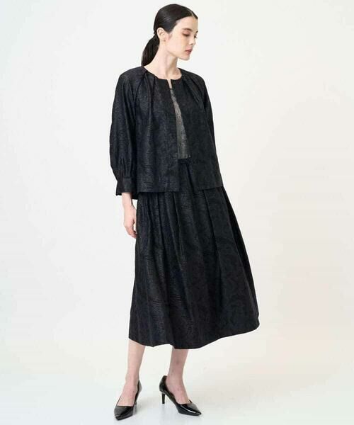 Maison de CINQ / メゾン ドゥ サンク ロング・マキシ丈スカート | [セットアップ対応]ジャガードタックスカート | 詳細12