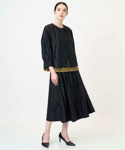 Maison de CINQ / メゾン ドゥ サンク ロング・マキシ丈スカート | [セットアップ対応]ジャガードタックスカート | 詳細16