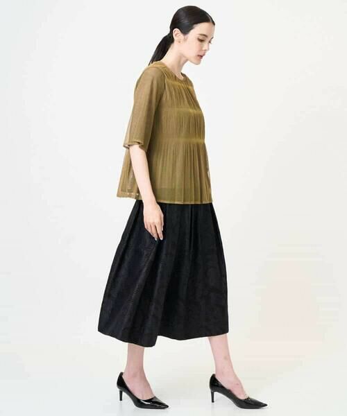 Maison de CINQ / メゾン ドゥ サンク ロング・マキシ丈スカート | [セットアップ対応]ジャガードタックスカート | 詳細17