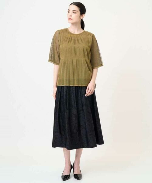 Maison de CINQ / メゾン ドゥ サンク ロング・マキシ丈スカート | [セットアップ対応]ジャガードタックスカート | 詳細18