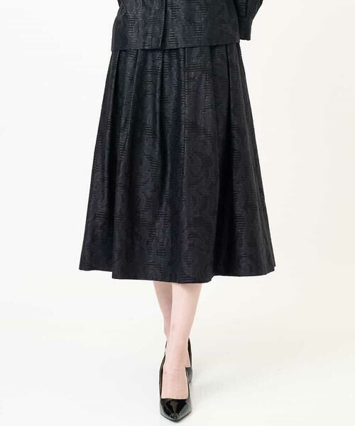Maison de CINQ / メゾン ドゥ サンク ロング・マキシ丈スカート | [セットアップ対応]ジャガードタックスカート | 詳細2