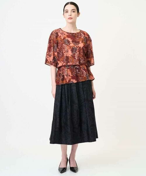 Maison de CINQ / メゾン ドゥ サンク ロング・マキシ丈スカート | [セットアップ対応]ジャガードタックスカート | 詳細21