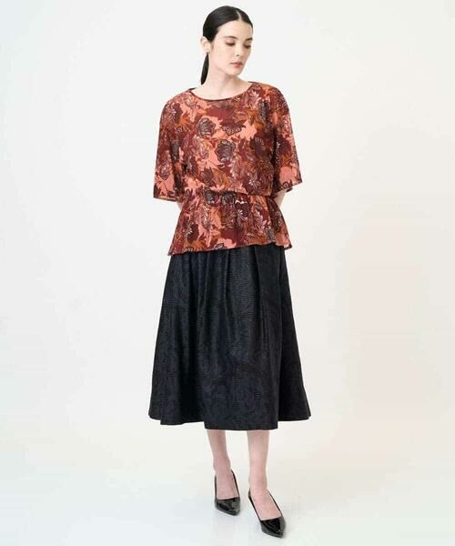 Maison de CINQ / メゾン ドゥ サンク ロング・マキシ丈スカート | [セットアップ対応]ジャガードタックスカート | 詳細24