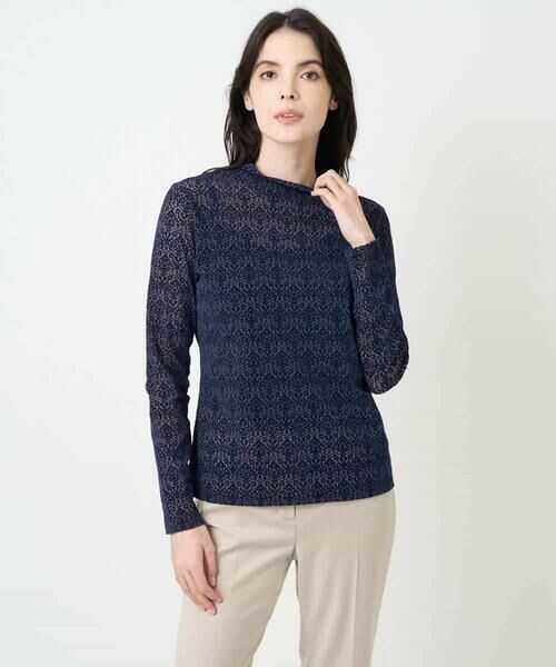 Maison de CINQ / メゾン ドゥ サンク カットソー | フロッキープリントカットソー | 詳細1