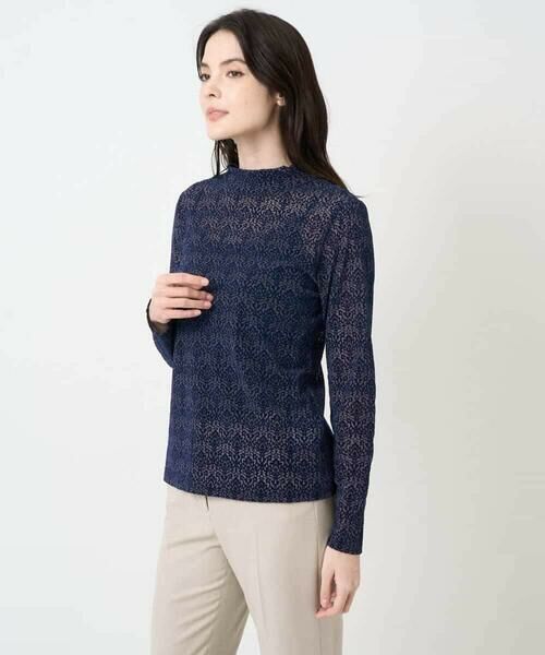 Maison de CINQ / メゾン ドゥ サンク カットソー | フロッキープリントカットソー | 詳細2