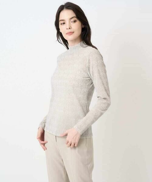 Maison de CINQ / メゾン ドゥ サンク カットソー | フロッキープリントカットソー | 詳細3