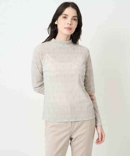 Maison de CINQ / メゾン ドゥ サンク カットソー | フロッキープリントカットソー | 詳細4