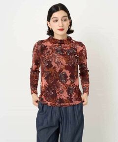Maison de CINQ / メゾン ドゥ サンク カットソー | モダン更紗プリント長袖カットソー